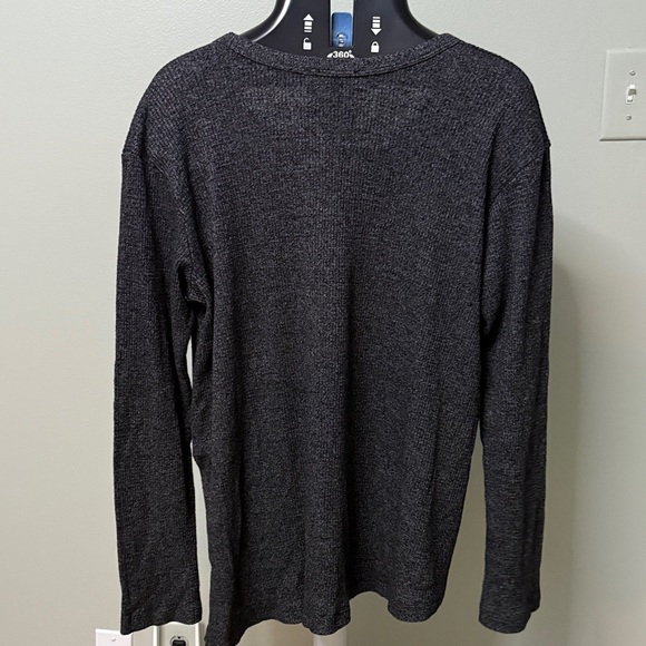 Wilt Charcoal Long Sleeve V-Neck Top - Picture 4 of 5